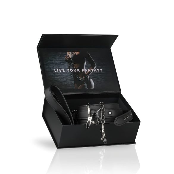 Easytoys - spraužu, kakla siksniņas un pavadas komplekts (4 gab.)