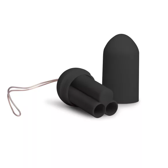Easytoys - bezvadu vibrējošā ola ar pulti melna
