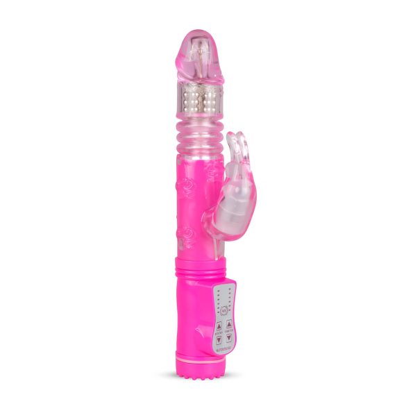 Easytoys Bunny - vibrators ar stumšanas funkciju rozā