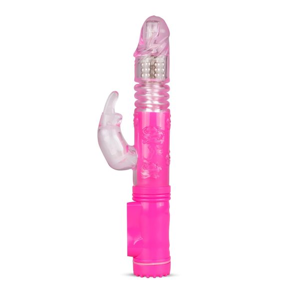 Easytoys Bunny - vibrators ar stumšanas funkciju rozā