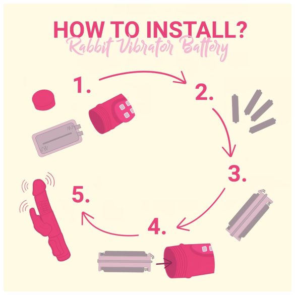 Easytoys Bunny - rotējošs vibrators ar stumšanas funkciju violets