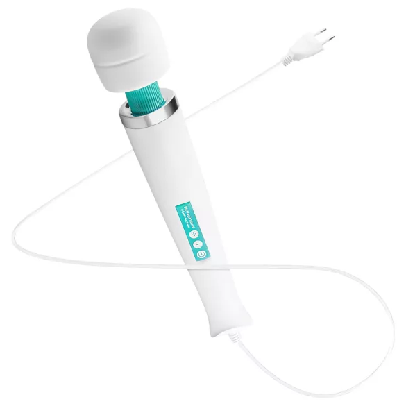 MyMagicWand - spēcīgs masāžas vibrators balts-tirkīza