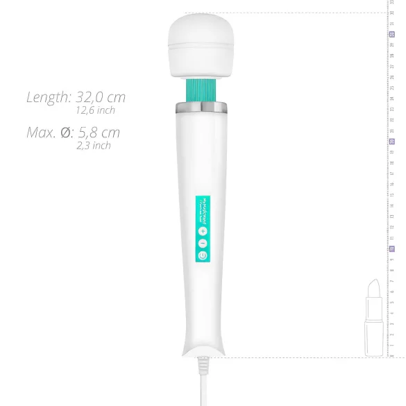 MyMagicWand - spēcīgs masāžas vibrators balts-tirkīza