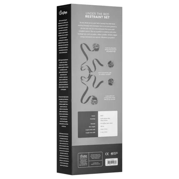EasyToys - gultas piesiešanas komplekts (melns)