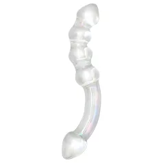 Rimba Xena - stikla dubultais dildo caurspīdīgs