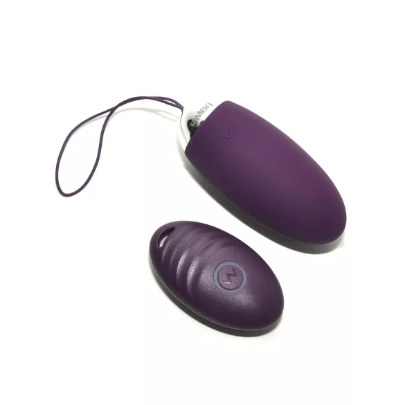 Rimba Venice - vibrējošā olas tipa stimulators ar tālvadību, uzlādējams, violets