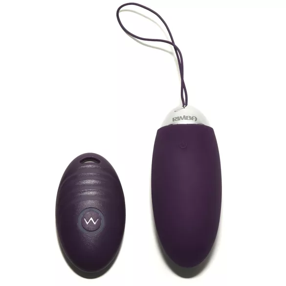 Rimba Venice - vibrējošā olas tipa stimulators ar tālvadību, uzlādējams, violets