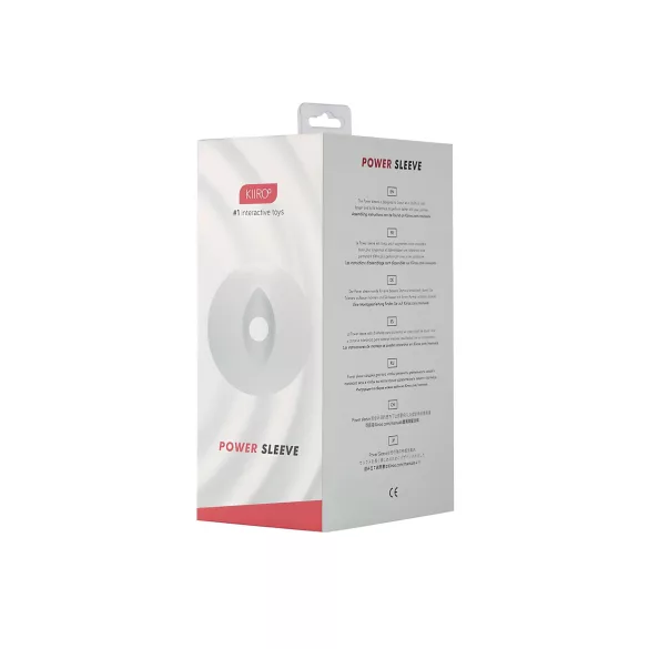 Kiiroo Titan Power - vīriešu masturbators uzgalis caurspīdīgs