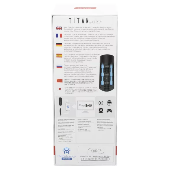 Kiiroo Titan - interaktīvais masturbators melns