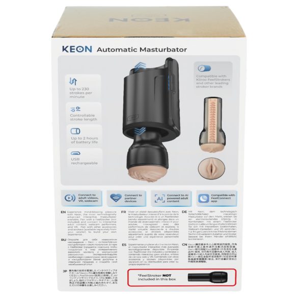 Kiiroo Keon Wifi automātisks masturbators piederums melns