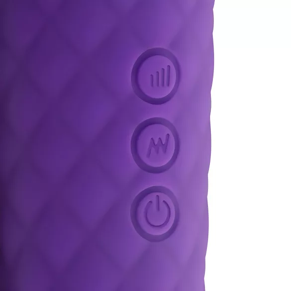 EasyToys mini wand masāžas vibrators uzlādējams violets