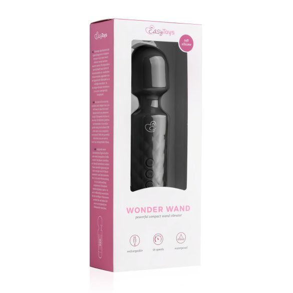 EasyToys mini masāžas vibrators ar akumulatoru melns