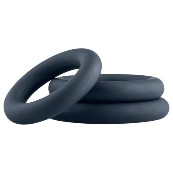 Boners - dzimumlocekļa gredzenu komplekts 3 gab pelēks