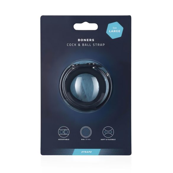 Boners divkāršā gredzena siksna vīriešiem, pelēka