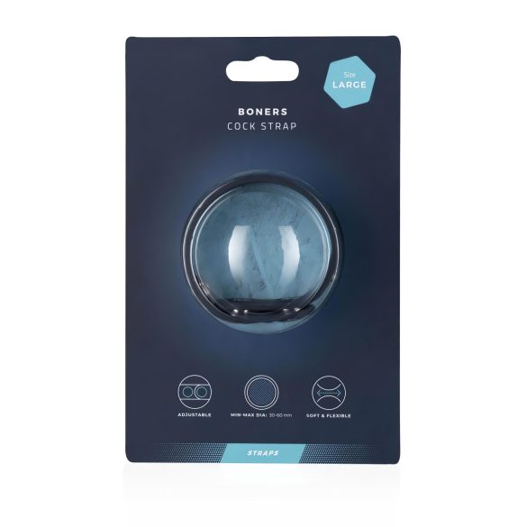 Boners dzimumlocekļa gredzens regulējams silikona pelēks L