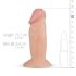 Real Fantasy Archi - reālistisks dildo - 11,5cm (dabīgs)