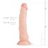 Real Fantasy Dylan - reālistisks dildo - 23 cm (dabīgs)