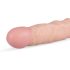 Real Fantasy Scott - dabīgas formas dildo - 25cm (dabiska krāsa)
