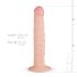 Real Fantasy Scott - dabīgas formas dildo - 25cm (dabiska krāsa)
