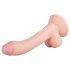 Real Fantasy Vince - dabīgs sēklinieku un galviņas dildo - 19,5cm