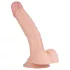 Real Fantasy Derek - dildo ar sēkliniekiem, realistisks, 22 cm, naturāls