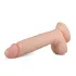 Real Fantasy Glynn - dildo ar sēkliniekiem realistisks 25cm naturāls