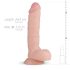 Real Fantasy Glynn - dabīgas olas dildo - 25 cm (dabisks)