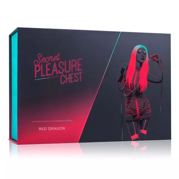 Secret Pleasure Chest - BDSM komplekts pieredzējušiem 10 daļas sarkans