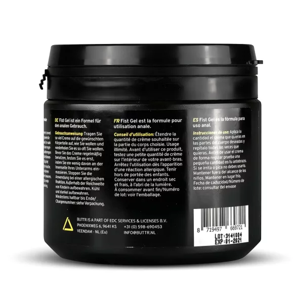 BUTTR fisting želeja, ūdens bāzes lubrikants, 500ml