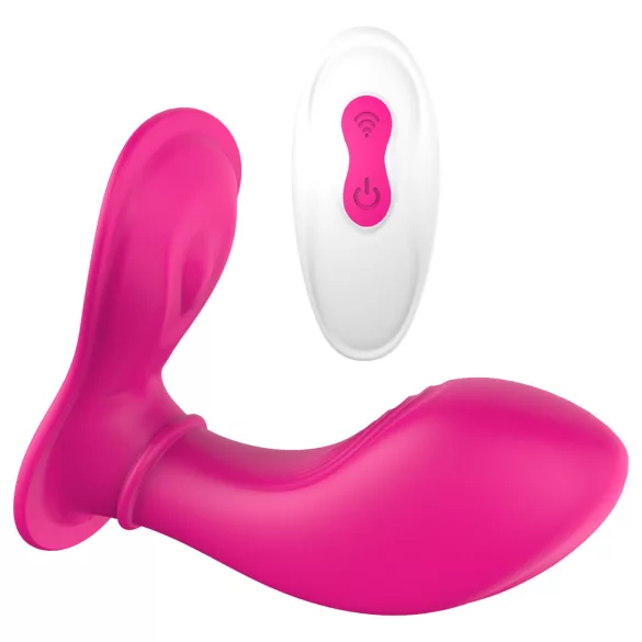 Dreamtoys Essentials - valkājams G-punkta stimulējošs biksīšu vibrators (fuksijas krāsā)