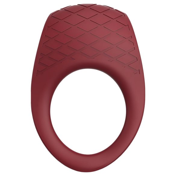 Dreamtoys Ivy - vibrējošs erekcijas gredzens bordos krāsā