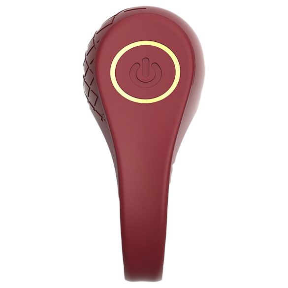 Dreamtoys Ivy - vibrējošs erekcijas gredzens bordos krāsā