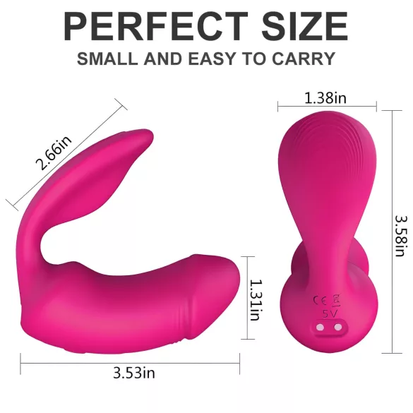 Vibes of Love Duo - 2in1 klitora vibrators (rozā)