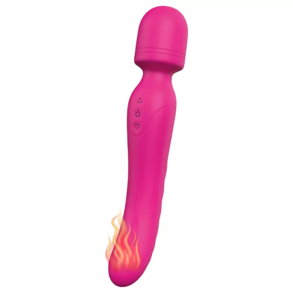 Vibes of Love masāžas vibrators ar sildīšanu, uzlādējams, rozā