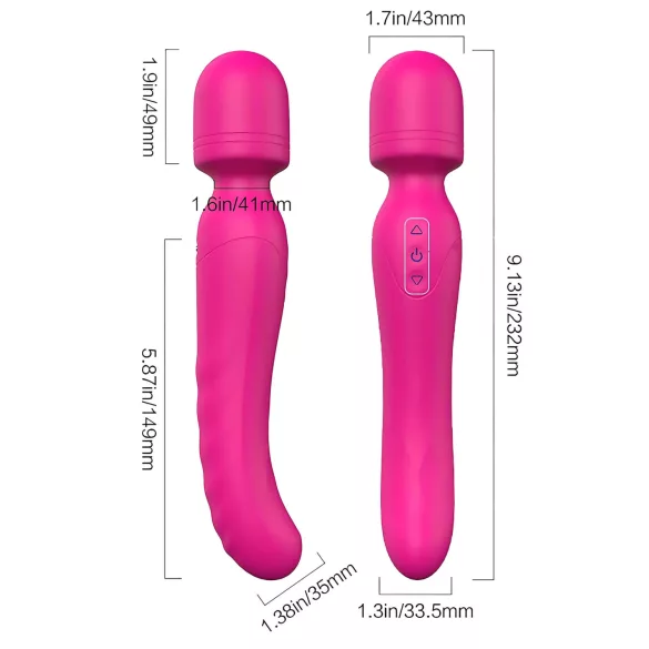 Vibes of Love masāžas vibrators ar sildīšanu, uzlādējams, rozā