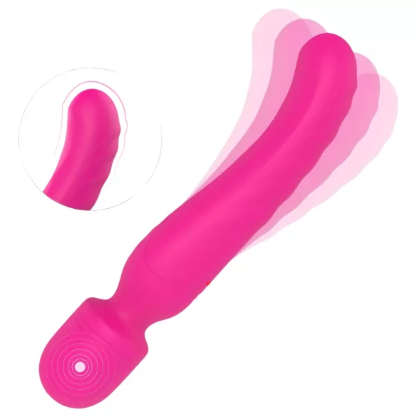 Vibes of Love masāžas vibrators ar sildīšanu, uzlādējams, rozā