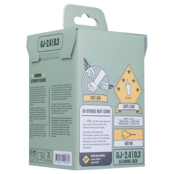 BUTTR anālā duša ar spīdīgu apdari melna