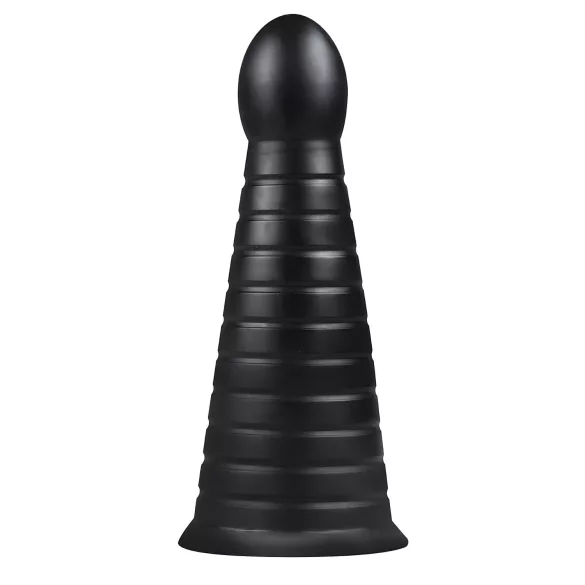 BUTTR Devil Dog - dildo ar piesūcekni melns