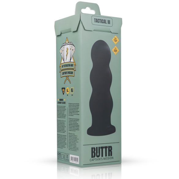 BUTTR Tactical III - piesūcekņa dildo melns