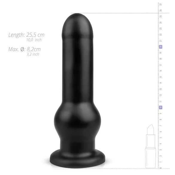BUTTR dildo ar piesūcekni melns