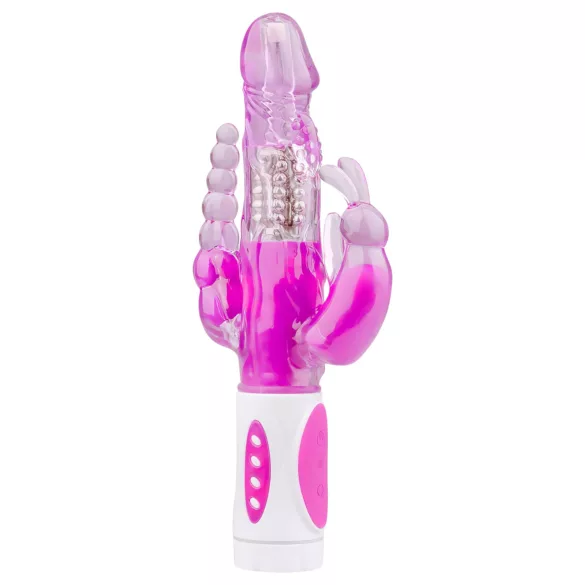 Easytoys Raving Rabbit - 3 zaru vibrators (rozā)