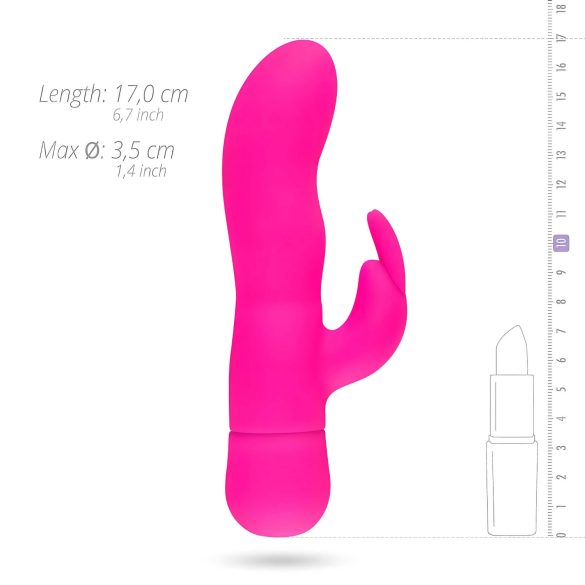 Easytoys Mad Rabbit - klitora vibrators ar truša ausīm rozā