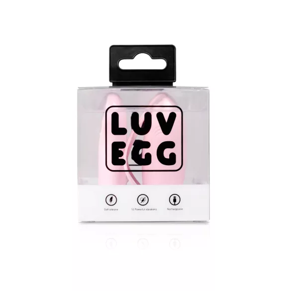 LUV EGG - vibrējošā olas rotaļlieta bezvadu, uzlādējama rozā