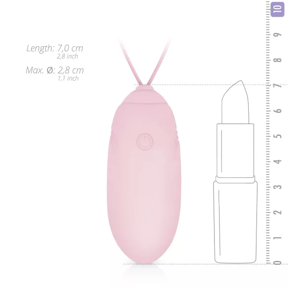 LUV EGG - vibrējošā olas rotaļlieta bezvadu, uzlādējama rozā