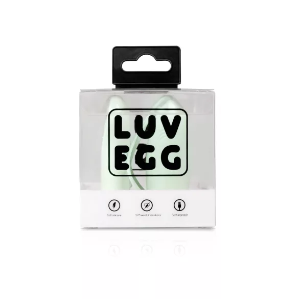 LUV EGG - vibrējošā ola ar tālvadību, uzlādējama, zaļa
