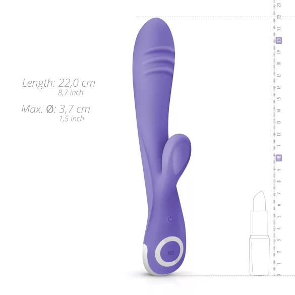 Good Vibes Only Fane trušu vibrators ar klitora stimulatoru violets