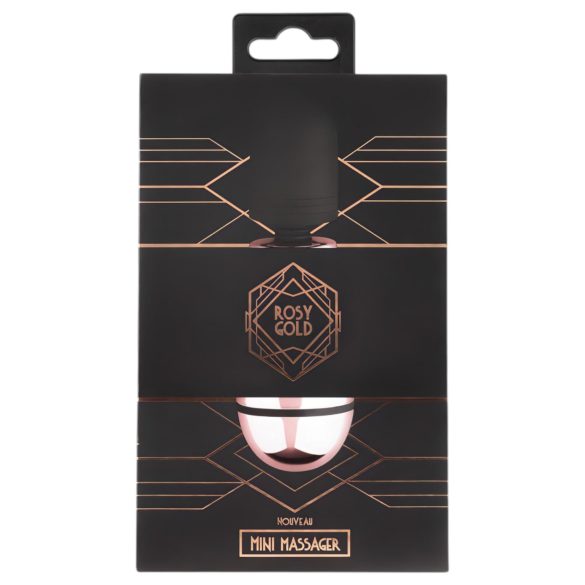 Rosy Gold mini masāžas vibrators ar akumulatoru, rožainā zelta krāsa