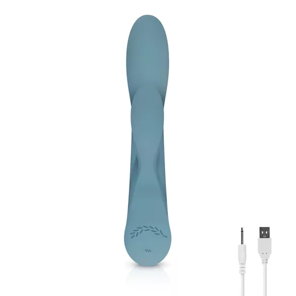 Bloom Violet Rabbit - vibrators ar klitora un G-punkta stimulāciju, tirkīza