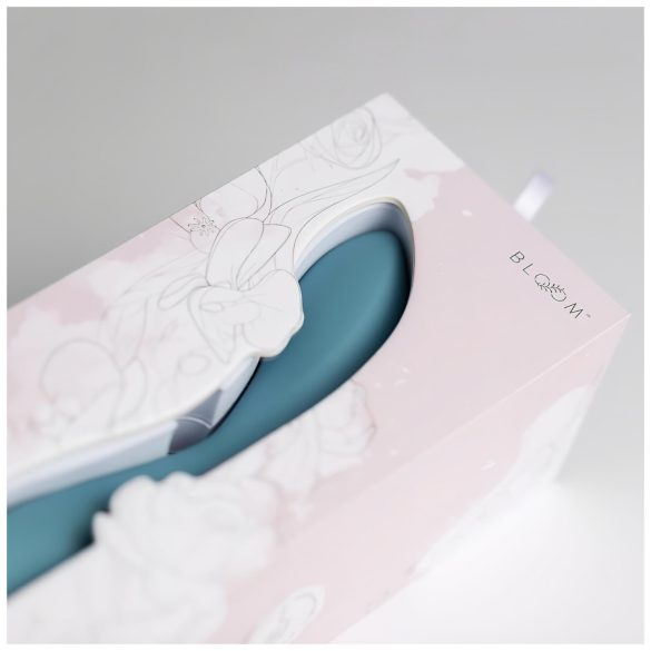 Bloom Rose - vibrators G-punkta, uzlādējams, silikona, tirkīza