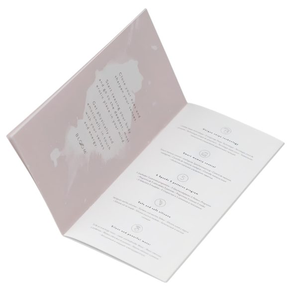 Bloom Rose - vibrators G-punkta, uzlādējams, silikona, tirkīza